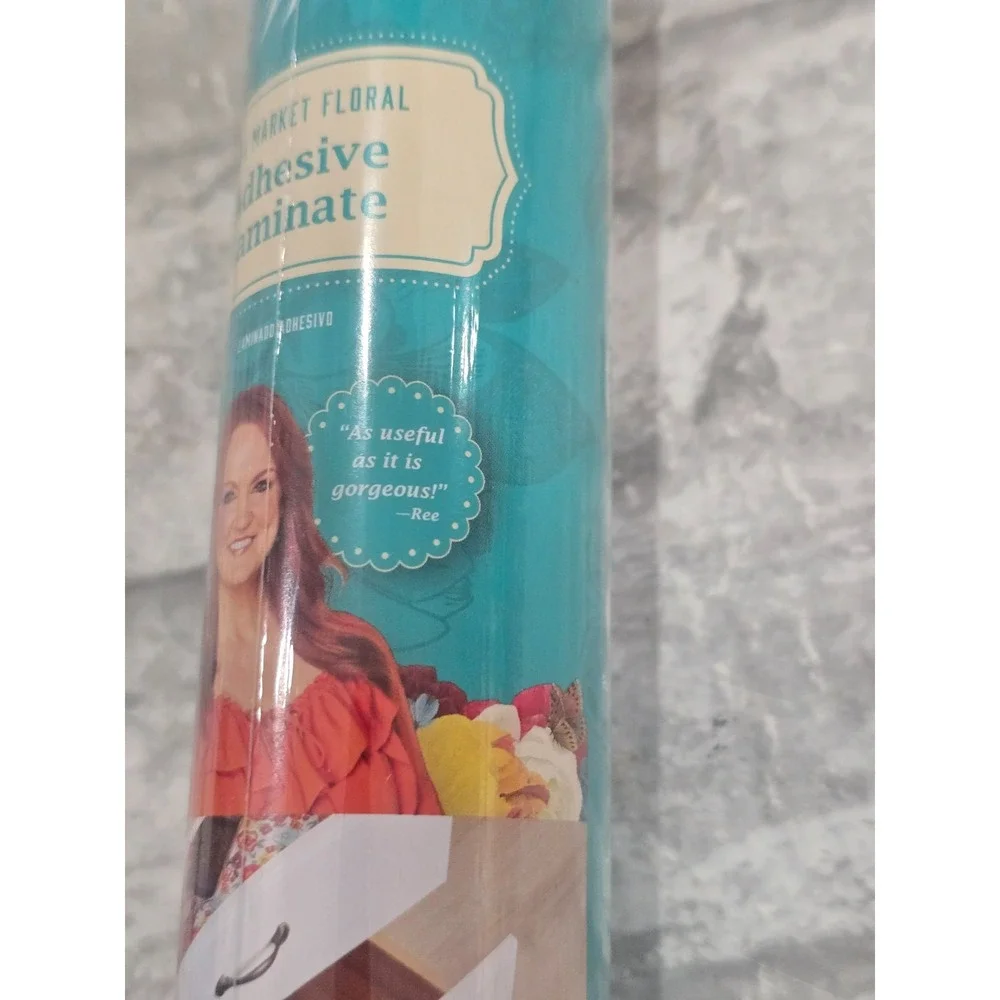 The Pioneer Woman Flea Market Floral Adhesive Laminate Drawer Shelf Liner 12'